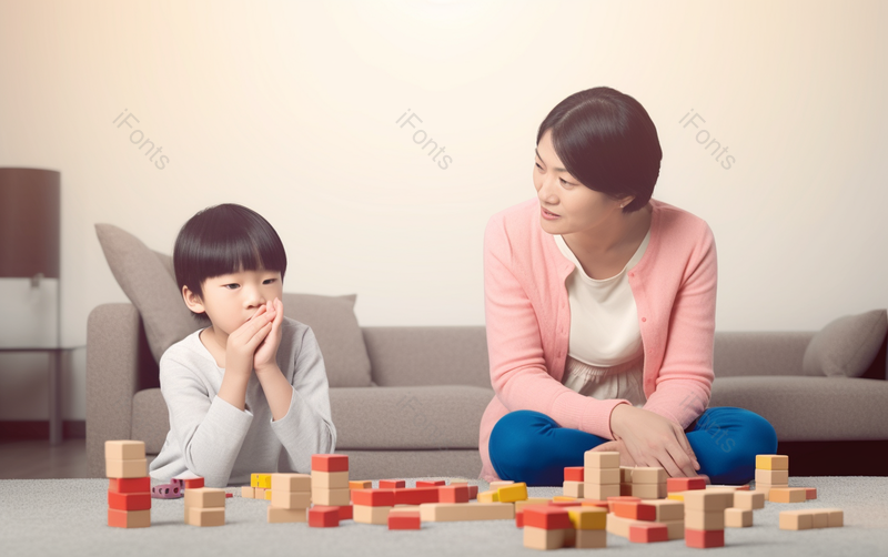 妈妈与男孩子在客厅玩耍交谈,高清,摄影图,摄影图片,图片大全,摄影图免费下载